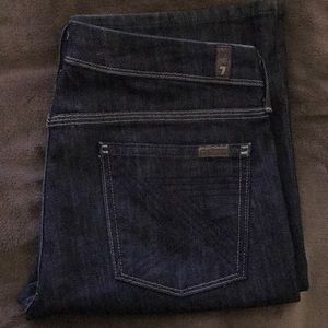 Dark washed “7 for all mankind” denim jeans!